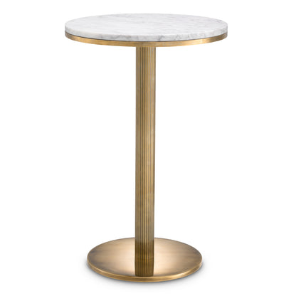 White Marble Side Table Tavolara | Cabothousefurniture.com