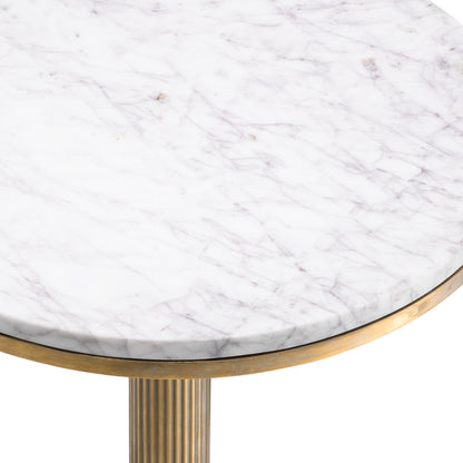 White Marble Side Table Tavolara | Cabothousefurniture.com
