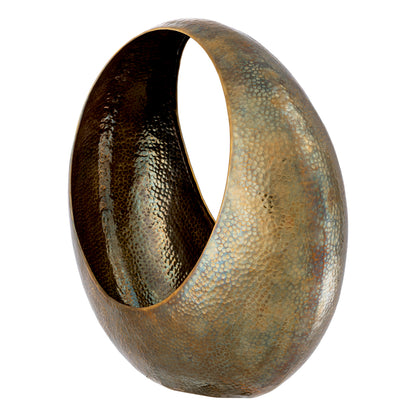 Circular Brass Wine Cooler Leung | Cabothousefurniture.com