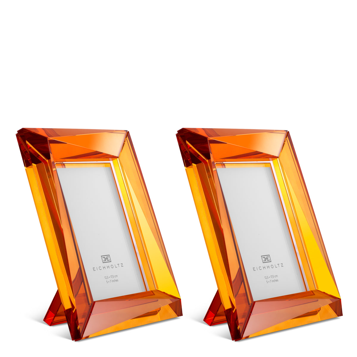 Orange Crystal Picture Frame (2) Obliquity | Cabothousefurniture.com