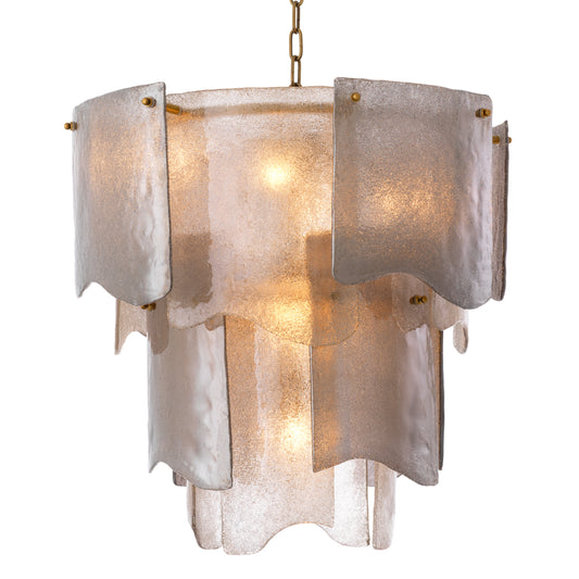Tiered Glass Modern Chandelier Asinara