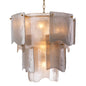 Tiered Glass Modern Chandelier Asinara