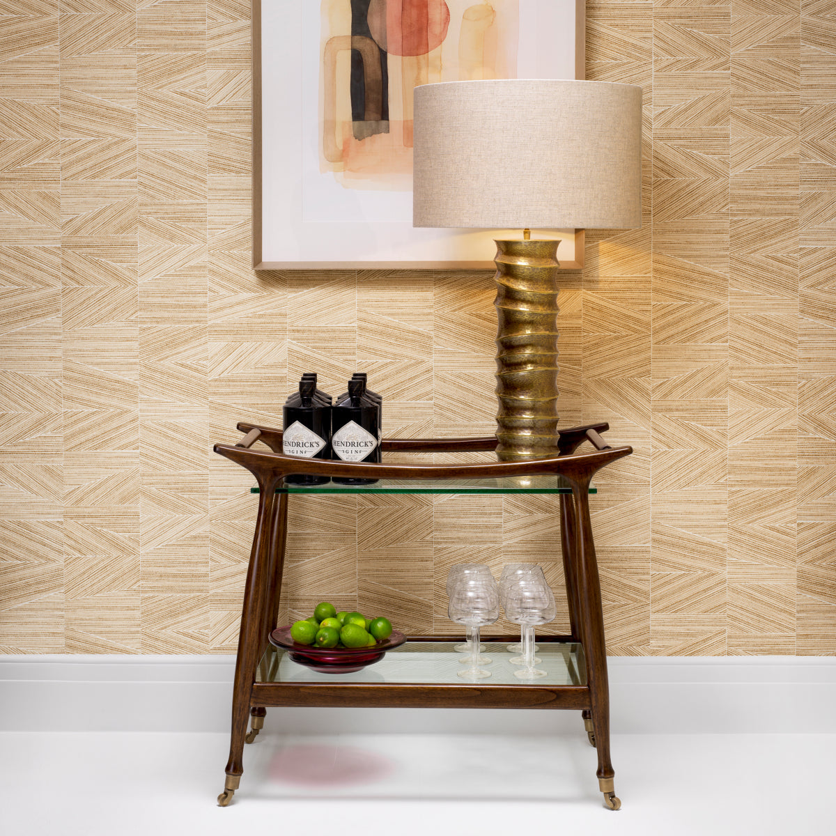 Brown Wooden Trolley Manzo | Cabothousefurniture.com