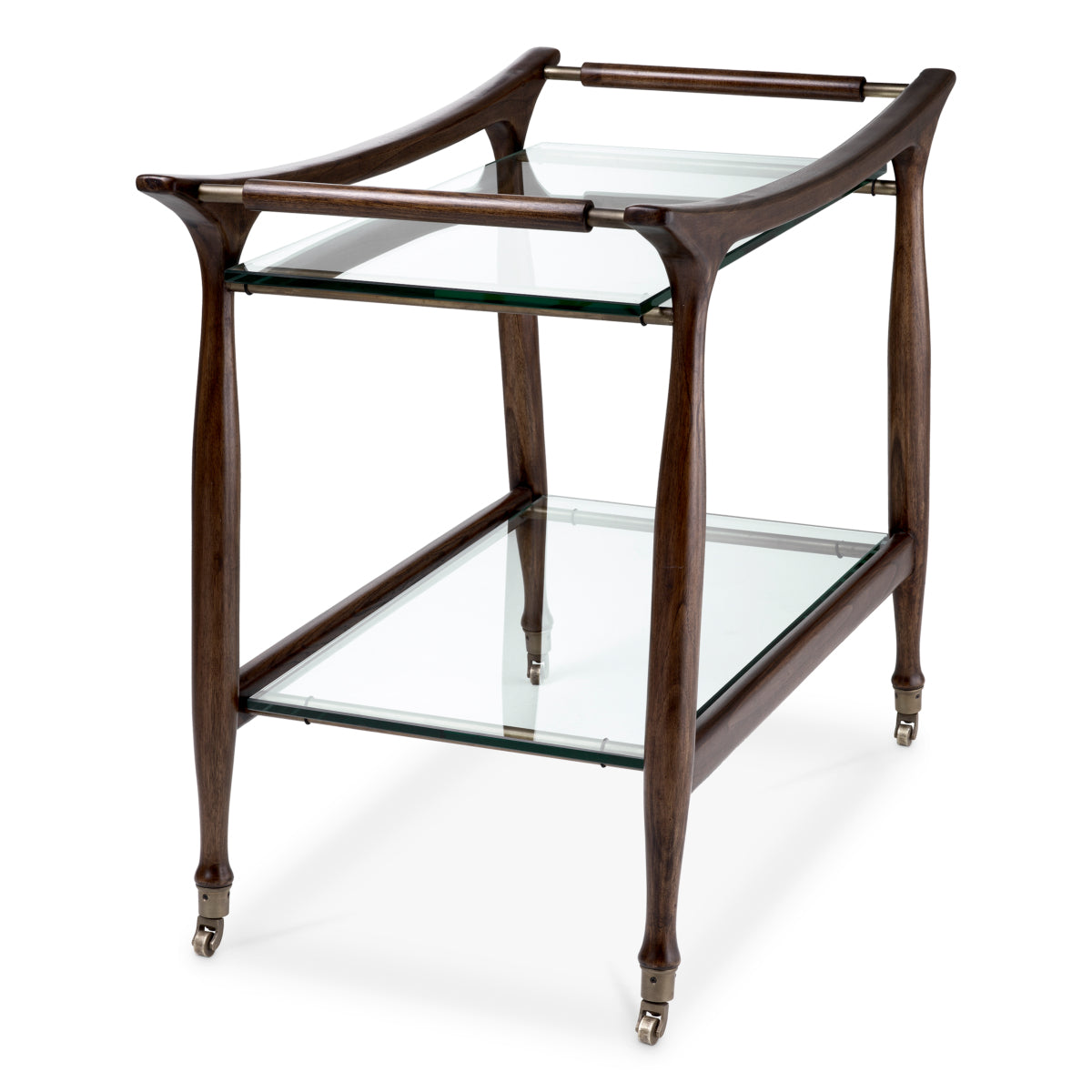 Brown Wooden Trolley Manzo | Cabothousefurniture.com