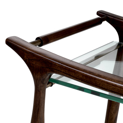 Brown Wooden Trolley Manzo | Cabothousefurniture.com