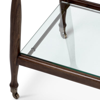 Brown Wooden Trolley Manzo | Cabothousefurniture.com