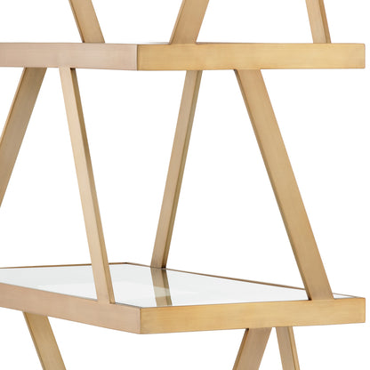 Brass-Framed Glass Cabinet Billinghurst | Cabothousefurniture.com