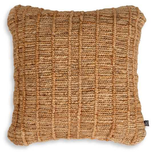 Hand-Knotted Jute Cushion Palinuro