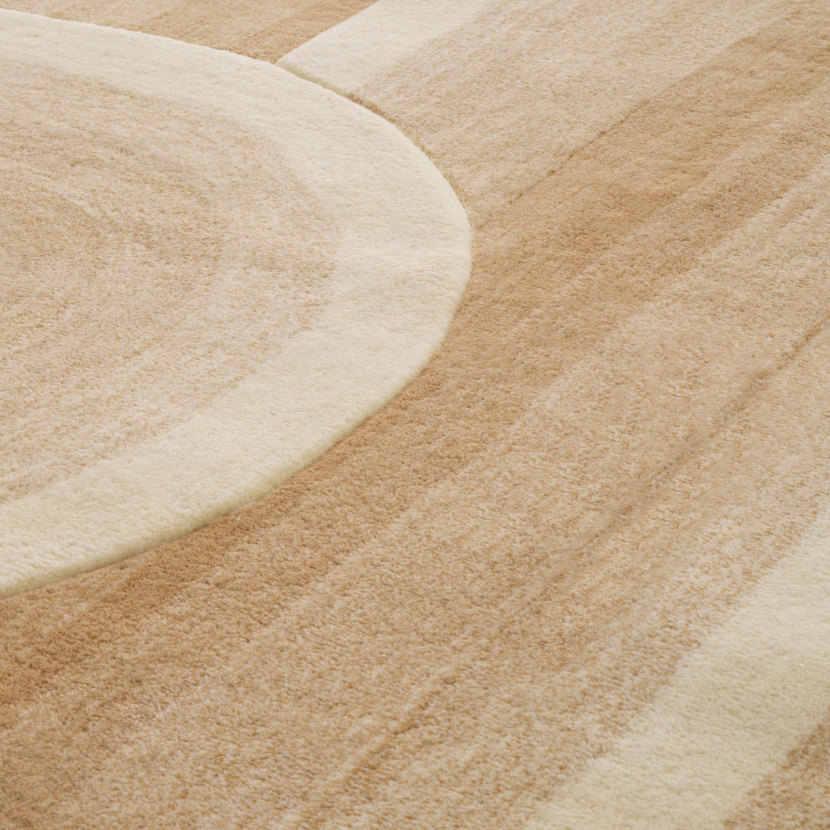 Beige Hand-Tufted Wool Carpet Marsala | Cabothousefurniture.com