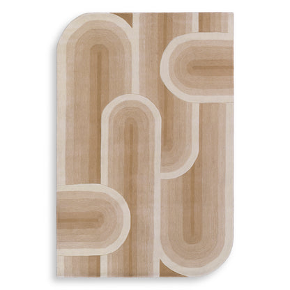 Beige Hand-Tufted Wool Carpet Marsala | Cabothousefurniture.com