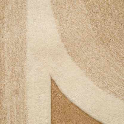 Beige Hand-Tufted Wool Carpet Marsala | Cabothousefurniture.com