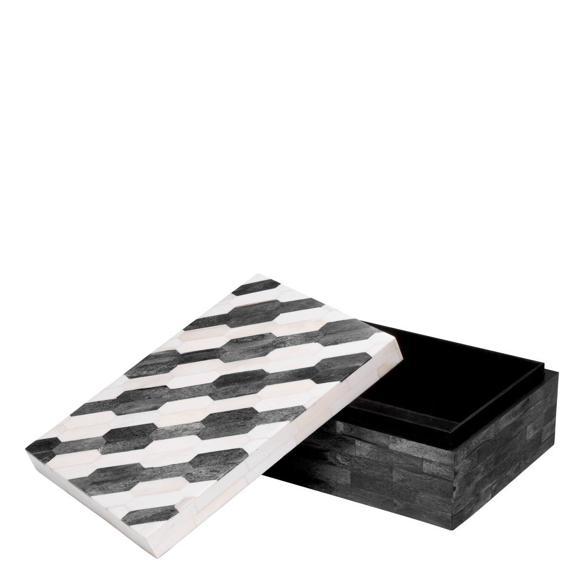 Gray Patterned Box Rodeo | Cabothousefurniture.com