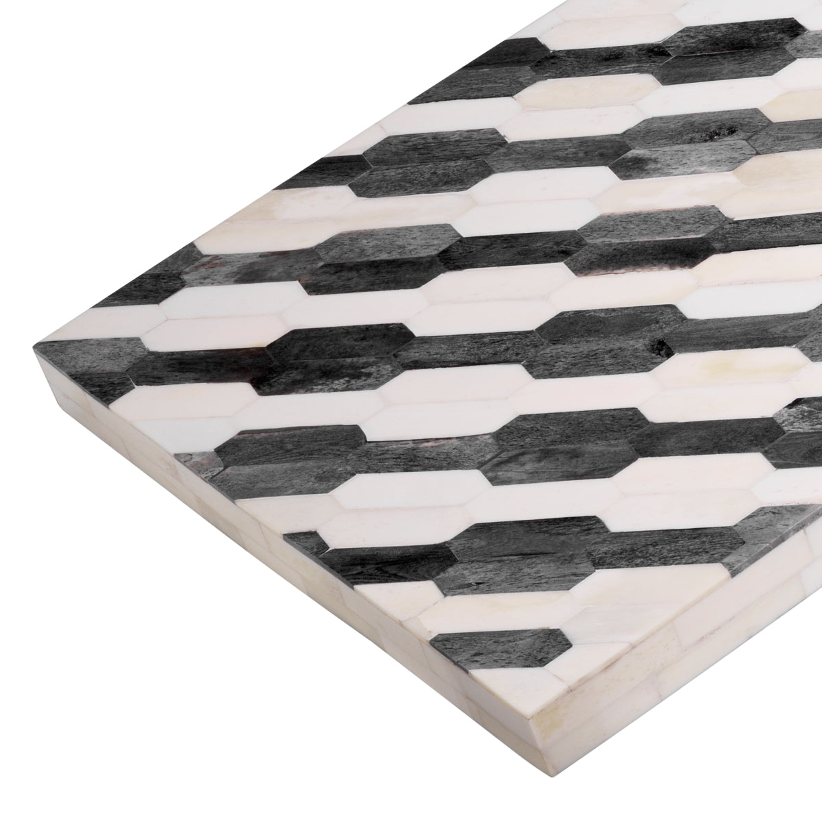 Gray Patterned Box Rodeo | Cabothousefurniture.com