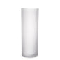 White Frosted Glass Vase Haight