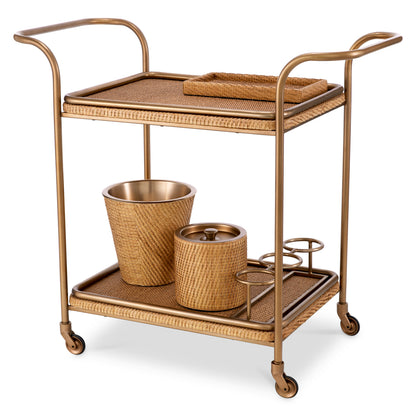 Natural Rattan Trolley Pescara | Cabothousefurniture.com