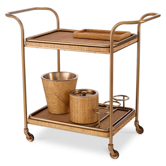 Natural Rattan Trolley Pescara | Cabothousefurniture.com