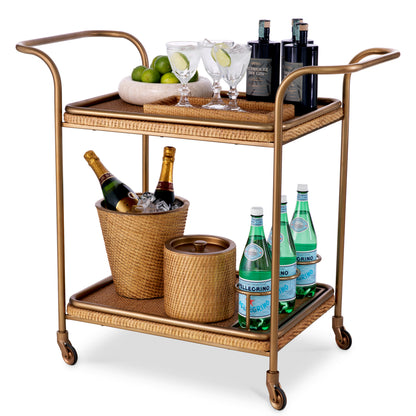 Natural Rattan Trolley Pescara | Cabothousefurniture.com