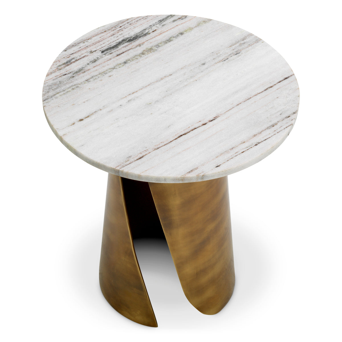 White Marble Side Table Nuova | Cabothousefurniture.com