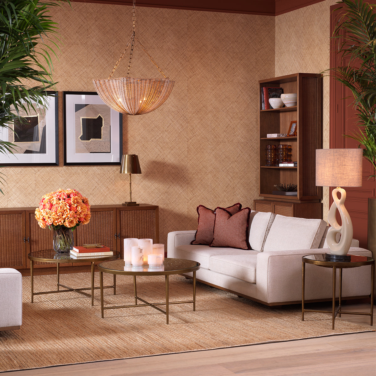 Woven-Patterned Coffee Table Sorrento