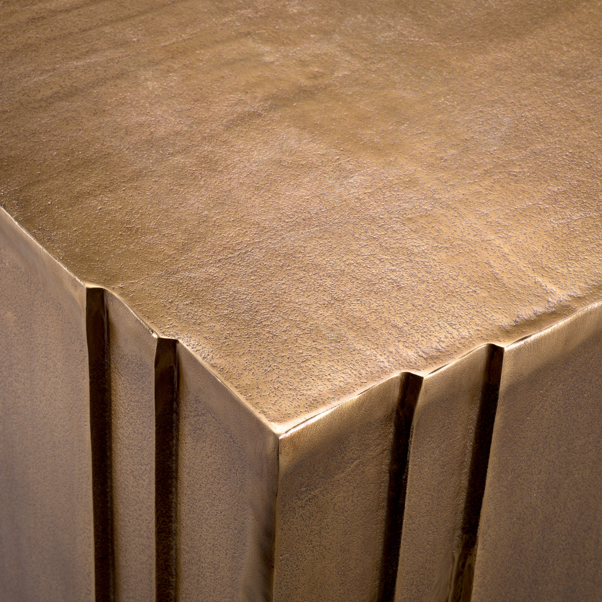 Brass Square Side Table Gubbio | Cabothousefurniture.com