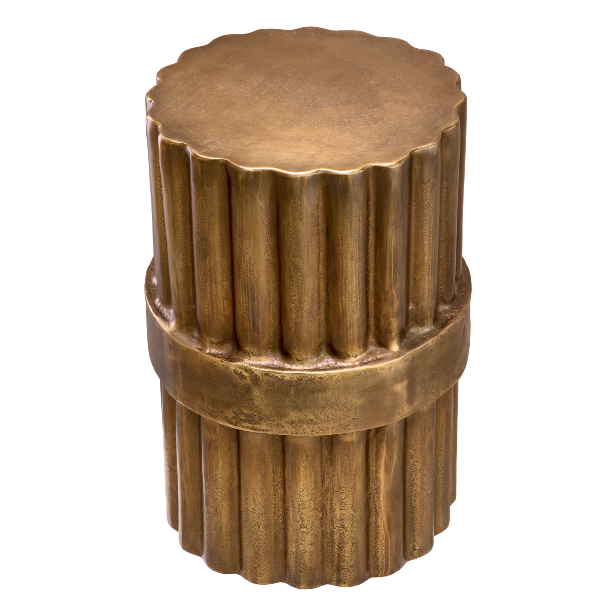 Antique Brass Side Table Padua | Cabothousefurniture.com