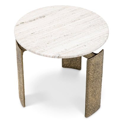 Round Marble Side Table Bodega | Cabothousefurniture.com