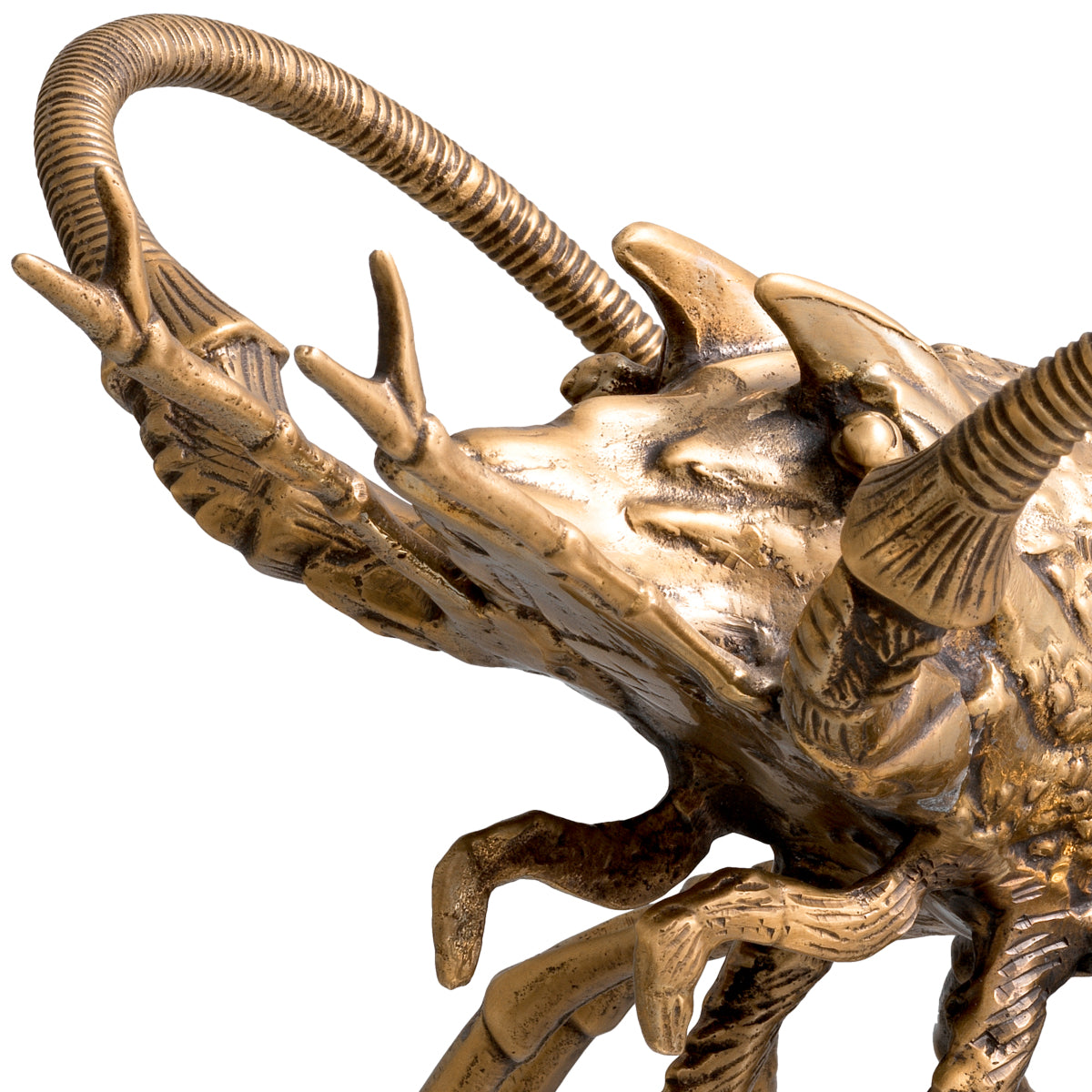 Brass Sculpture Deco Lobster