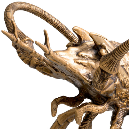 Brass Sculpture Deco Lobster