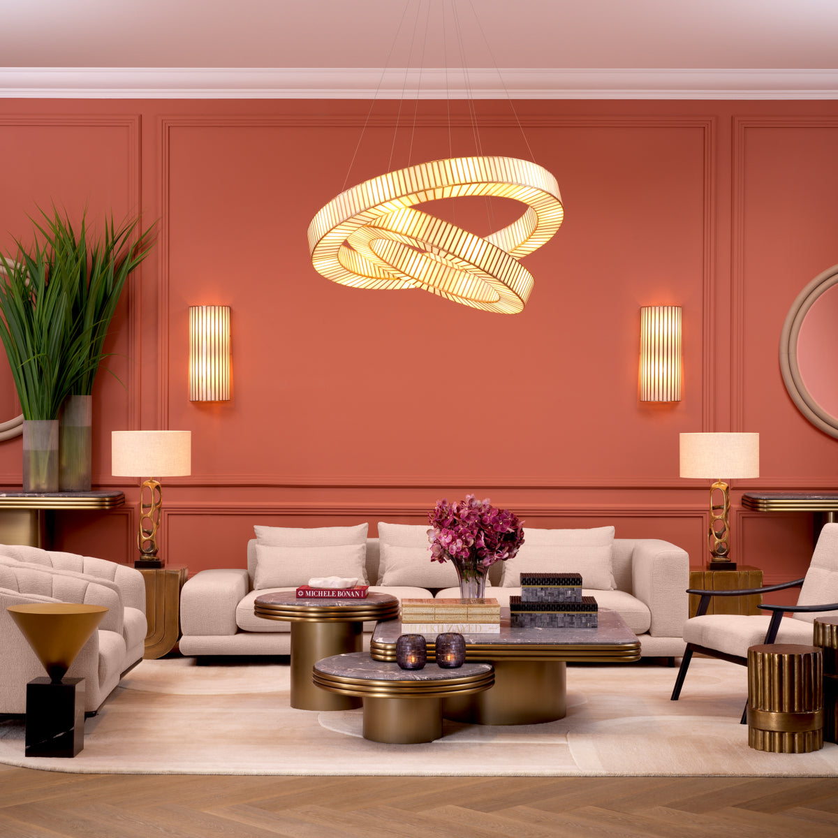 Antique Brass Wall Lamp Monari