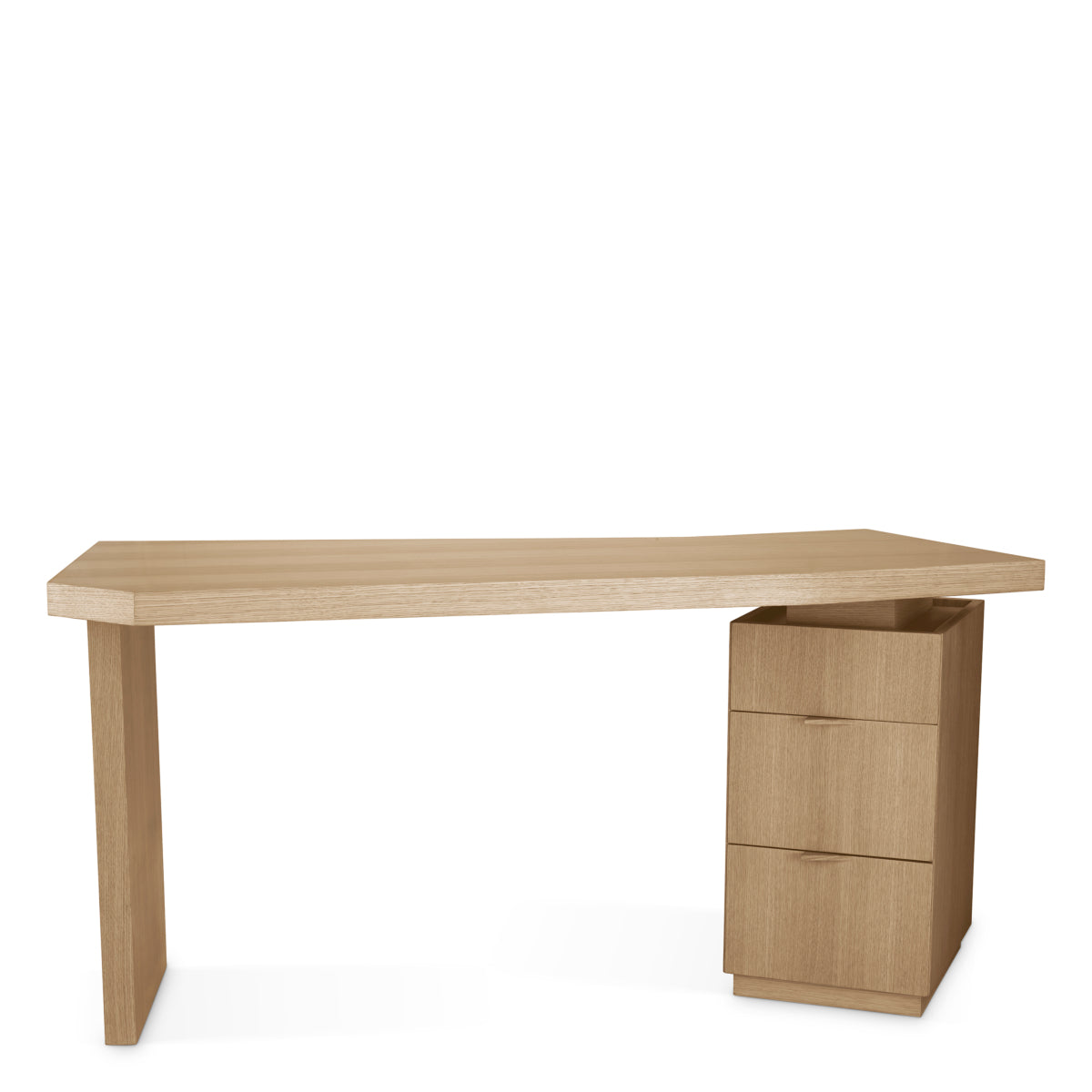Natural Oak 3-Drawer Desk Sarah | Cabothousefurniture.com