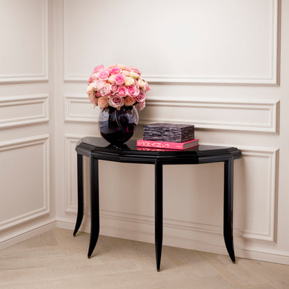 Black Marble Console Table Javier