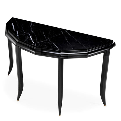 Black Marble Console Table Javier