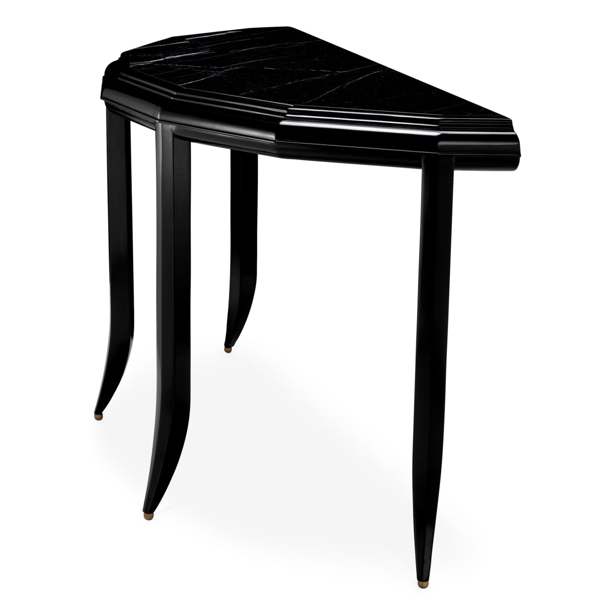 Black Marble Console Table Javier