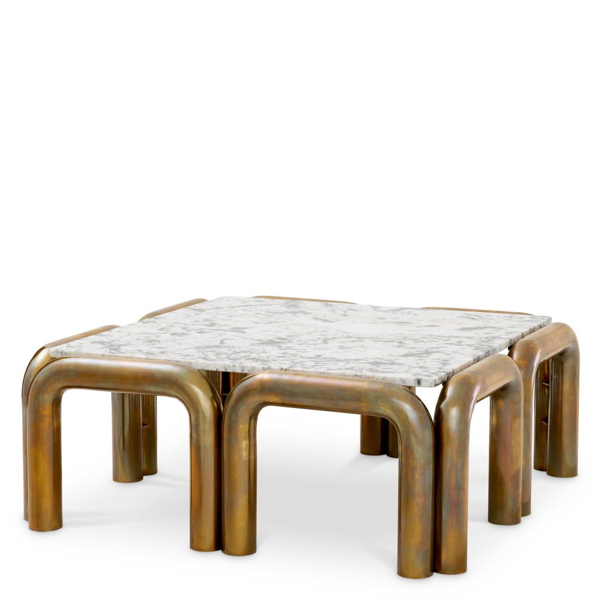 Brass Leg Coffee Table Sunwood | Cabothousefurniture.com
