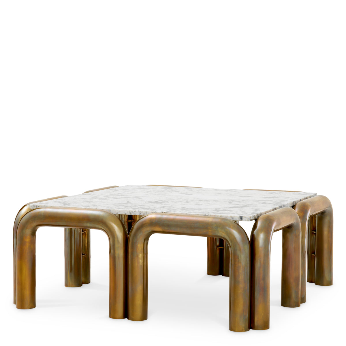 Brass Leg Coffee Table Sunwood | Cabothousefurniture.com