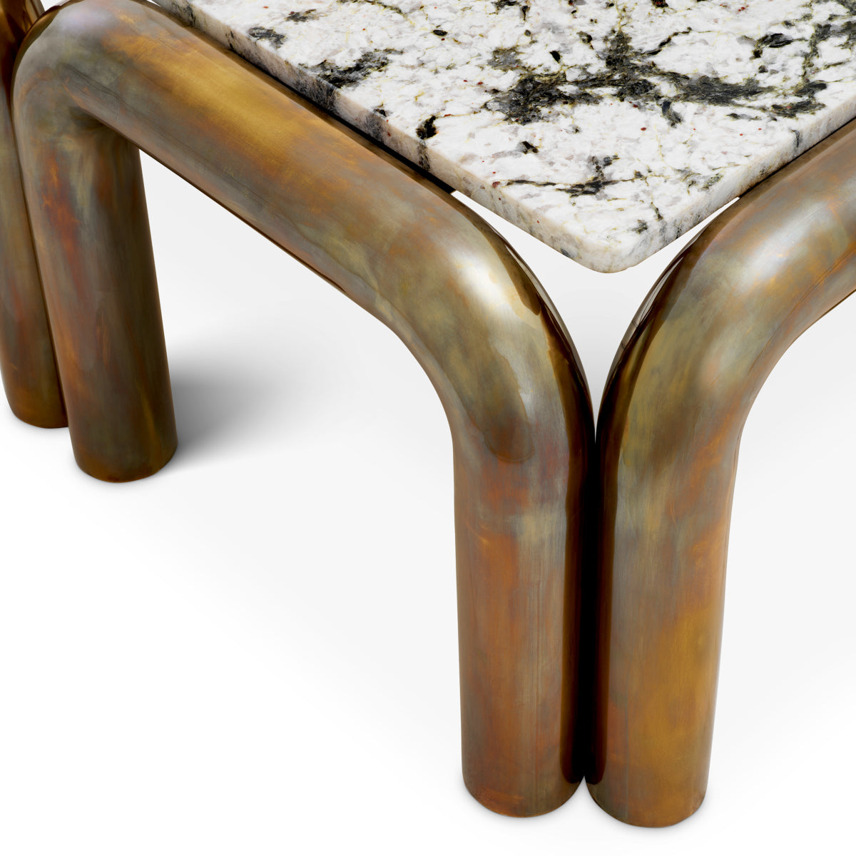 Brass Leg Coffee Table Sunwood | Cabothousefurniture.com