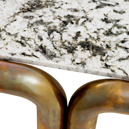 Brass Leg Coffee Table Sunwood | Cabothousefurniture.com