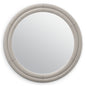 Leather Round Mirror Bastioni | Cabothousefurniture.com