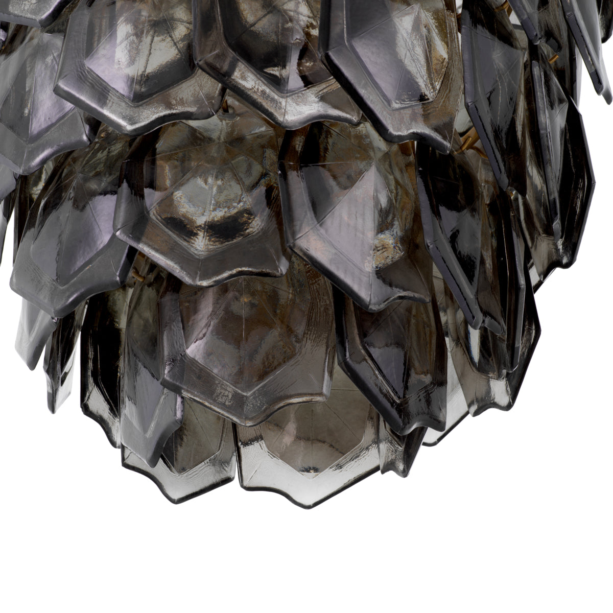 Layered Glass Chandelier Elias | Cabothousefurniture.com