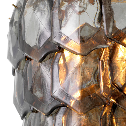 Layered Glass Chandelier Elias | Cabothousefurniture.com