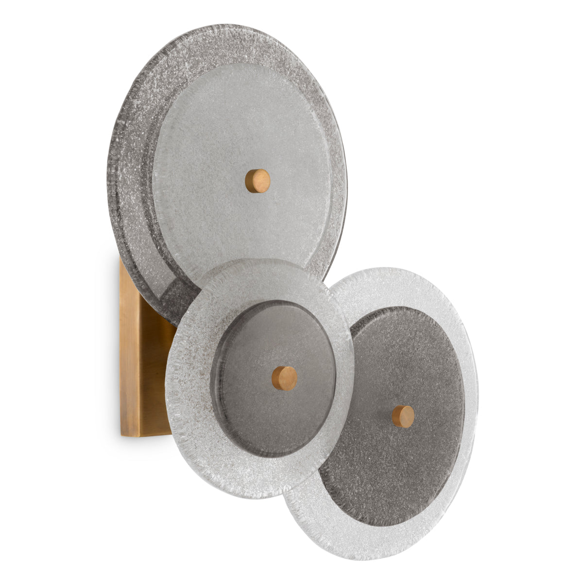 Champagne Disk Wall Lamp Hyde | Cabothousefurniture.com