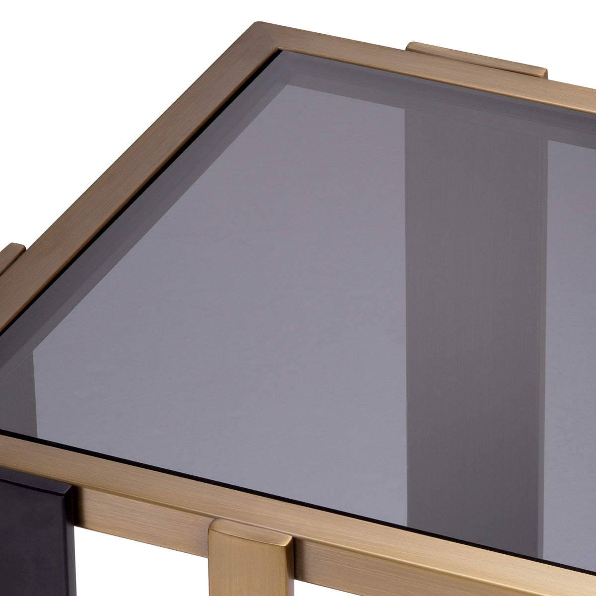 Black Glass Side Table Clio | Cabothousefurniture.com