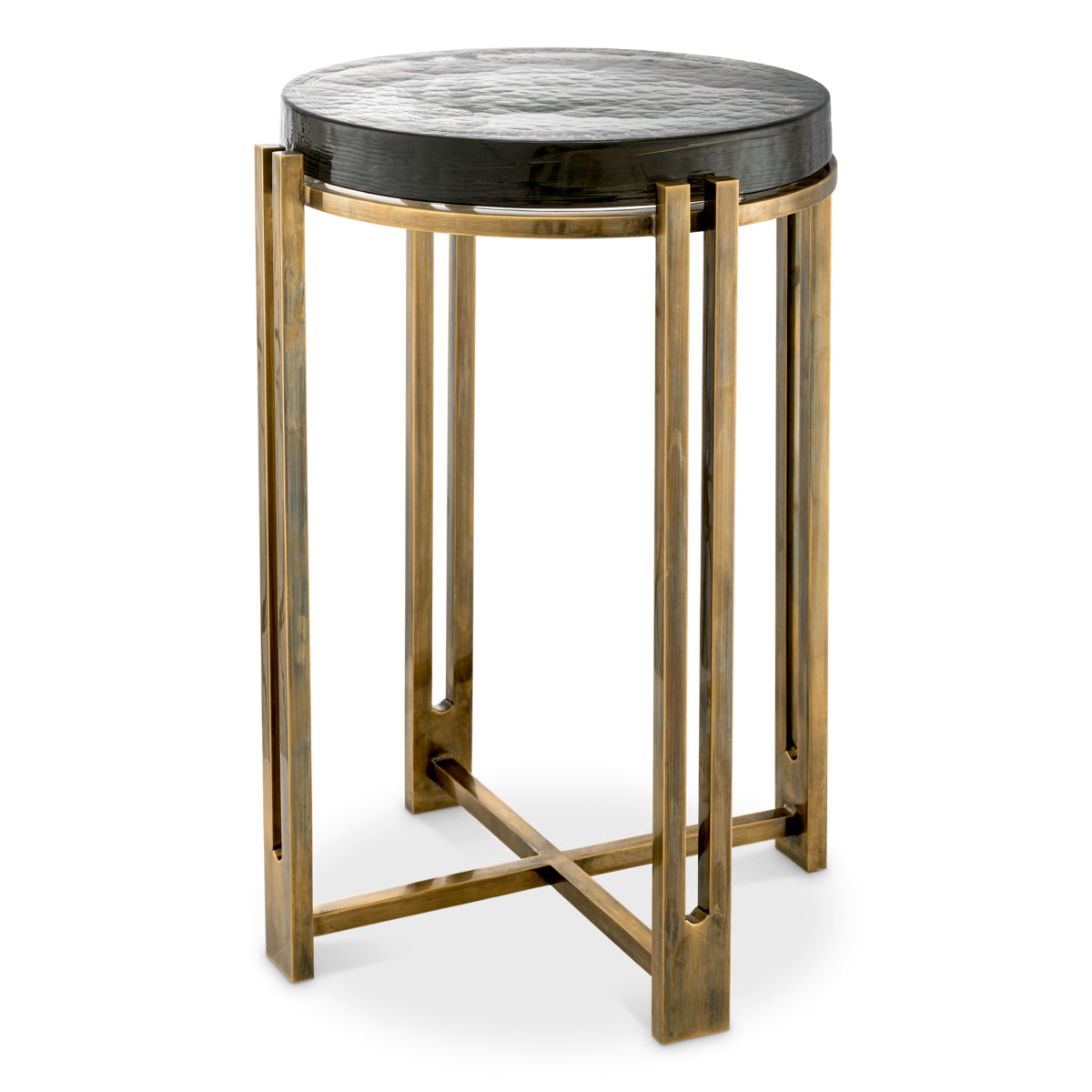 Vintage Glass Side Table Claremont | Cabothousefurniture.com