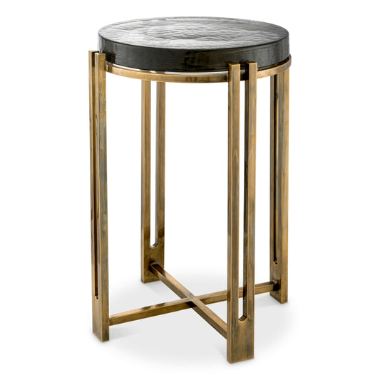 Vintage Glass Side Table Claremont | Cabothousefurniture.com