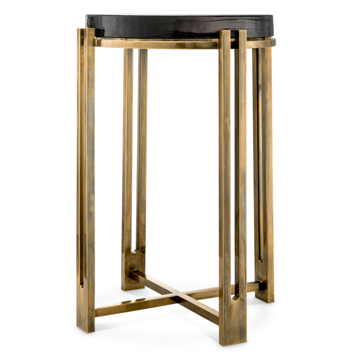 Vintage Glass Side Table Claremont | Cabothousefurniture.com