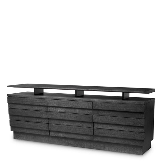 Dark Gray Wooden Dresser Quintino