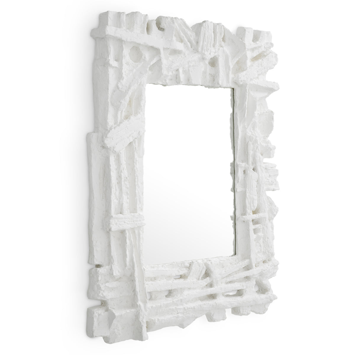 Matte White Mirror Masonic | Cabothousefurniture.com