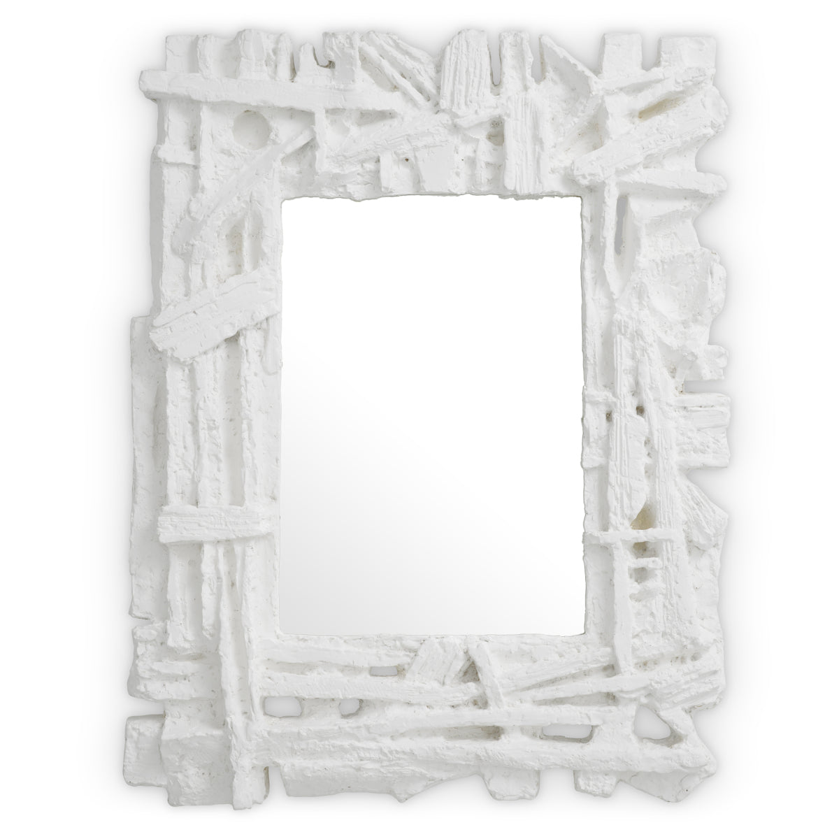 Matte White Mirror Masonic | Cabothousefurniture.com