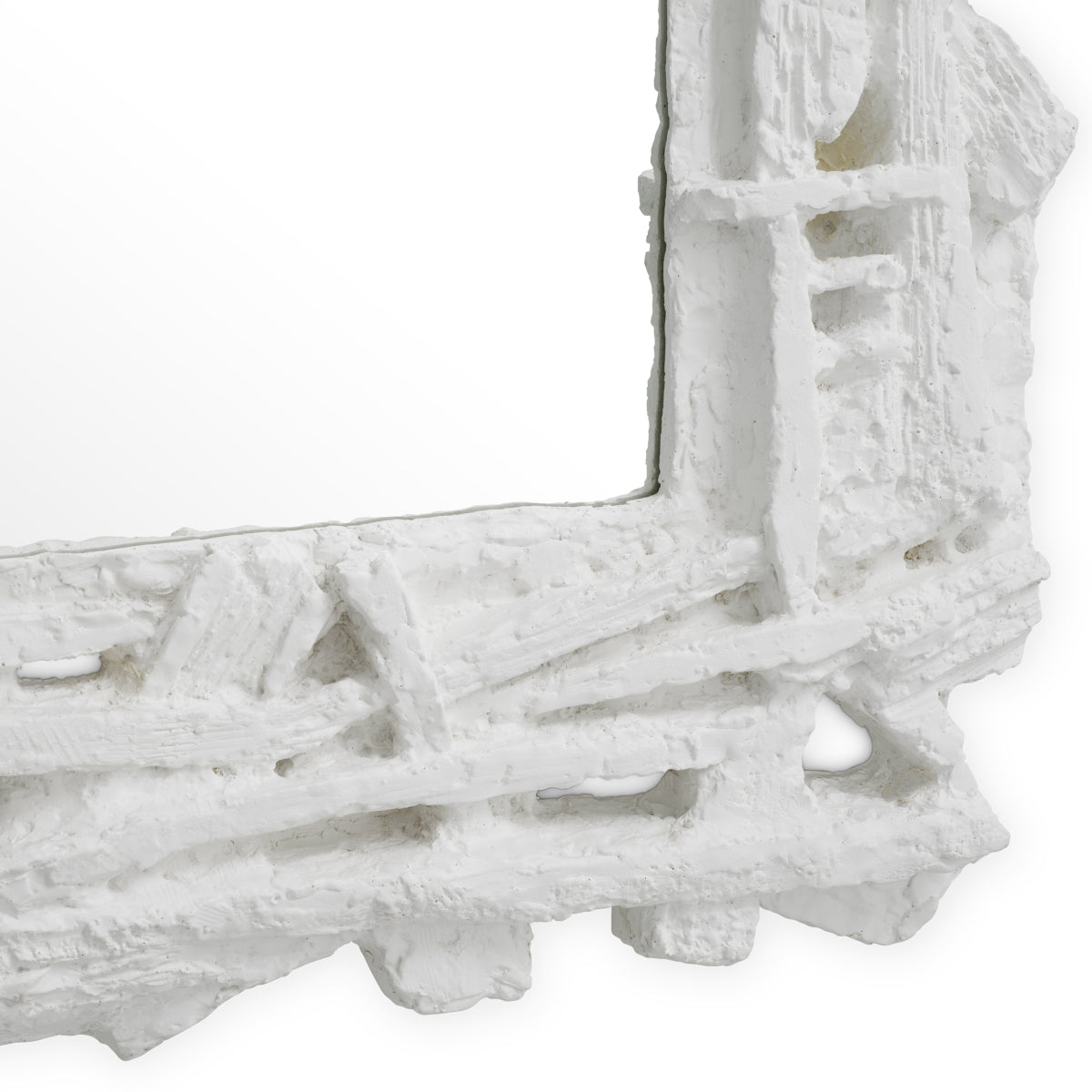 Matte White Mirror Masonic | Cabothousefurniture.com