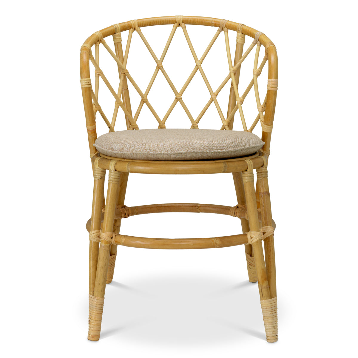 Woven Rattan Dining Chair Alvaro | Cabothousefurniture.com